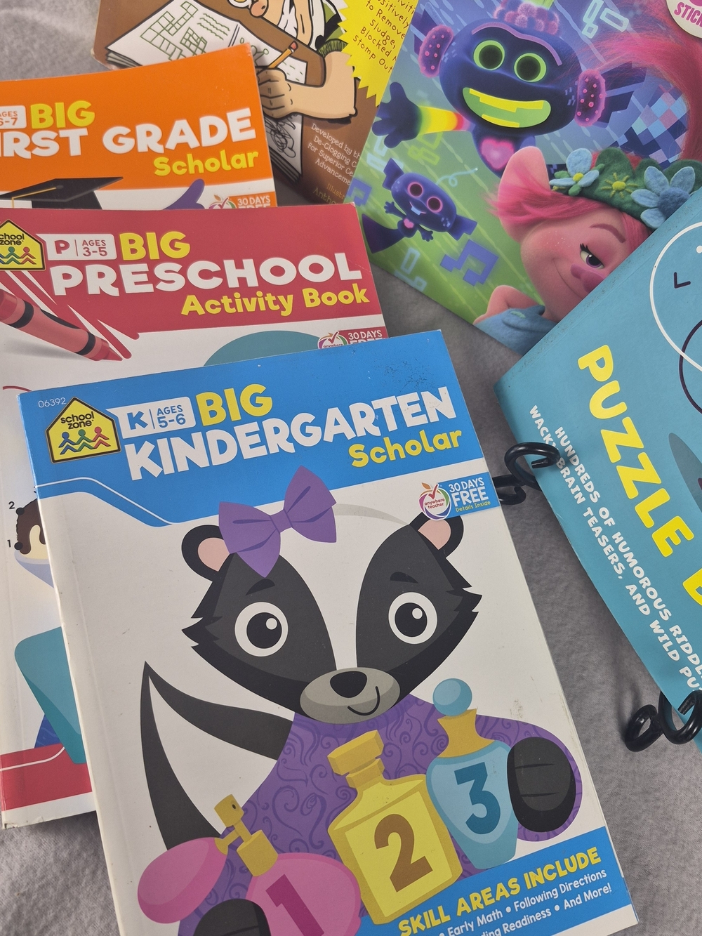 Bundle – Activity Books for Ages 3–7 | Spelling, Math, Puzzles & More | 320+ Pag